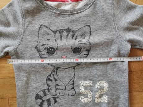 Mikina kočička vel. 122 / 128, h&m,122