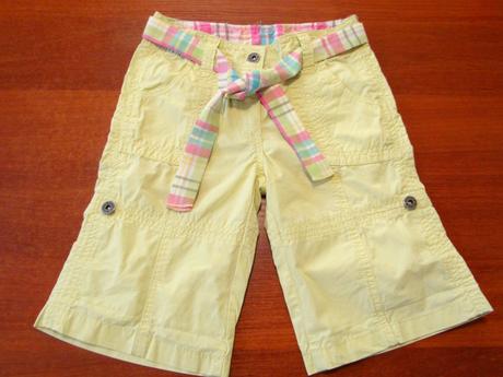 Dívčí plátěné šortky vel 128, 128