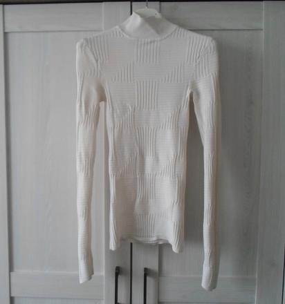 Bílý rolák roláček, amisu,xs