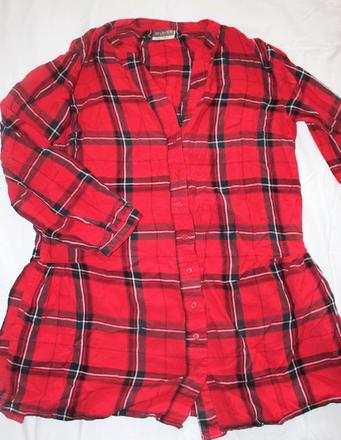 Vb195. káro košile dámská, vel.s, s