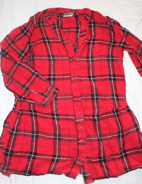 Vb195. káro košile dámská, vel.s, s