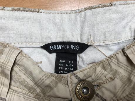 Bermudy šortky kraťasy, h&m,140