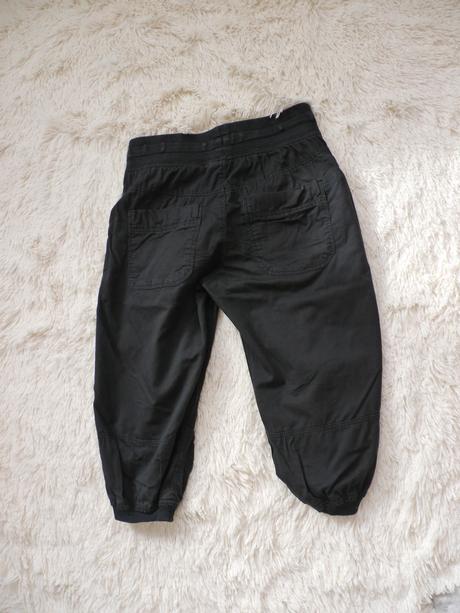 Cerne 3/4 kalhoty bavlněné h&m 34, h&m,xs