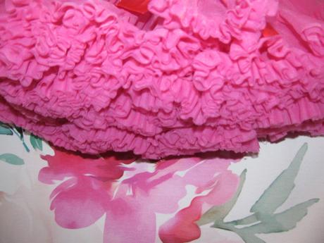 Růžová tylová tutu sukně, 98