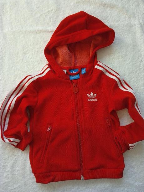 Červená mikina adidas, adidas,86
