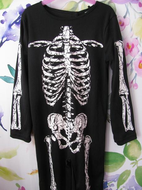 Karnevalový kostým - overal kostlivec,