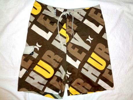 Luxusní hnědožluté kraťasy alias plavky hurley, m