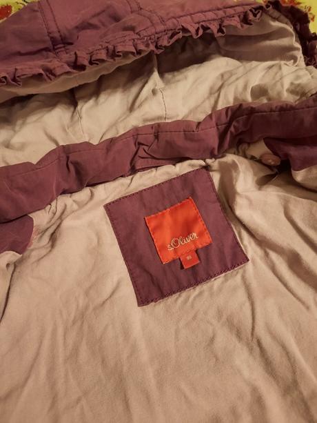 Zimní fialová bunda, s.oliver,86