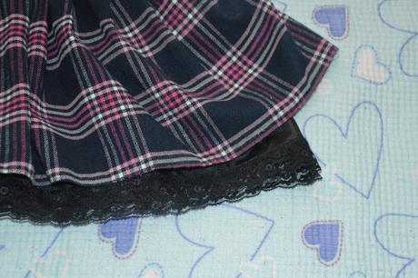 128 134 140 kostkatá sukně se spodničkou, 134