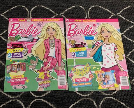 Sada s barbie a chelsea a s časopismi,