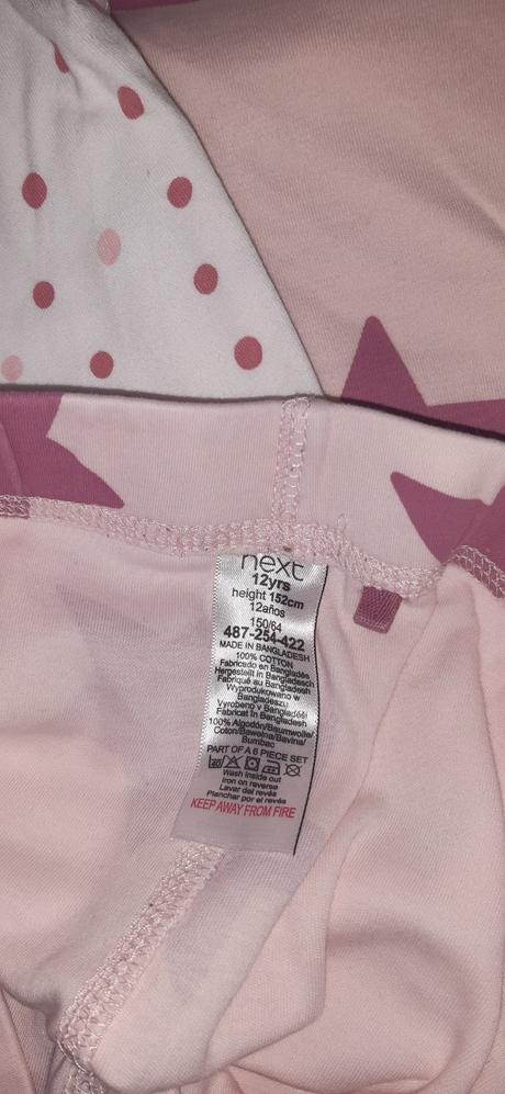 3pack dívčí dvoudílná dlouhá pyžama next 152 hvězd, next,152