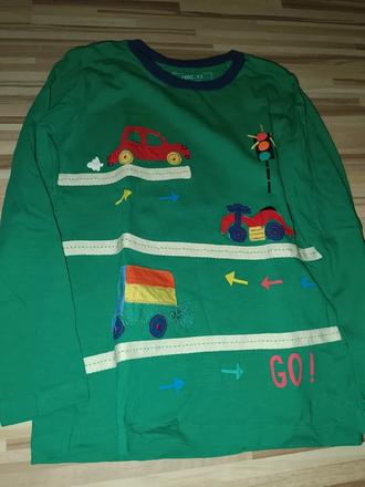 Zelené tričko s autem 122 next, next,122