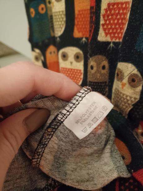 Svetrové šaty se sovičkami s/m, s