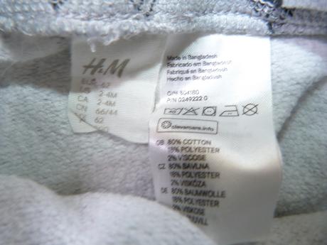 Tepláčky 2-4měs., h&m,62