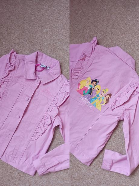 Riflová bunda zn."disney princess" vel."134", disney,134