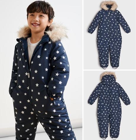 Hvězdičková zimní kombinéza overal vel. 122, sinsay,122