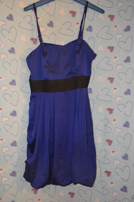 Modré nejen společenské šaty 38/40, h&m,38