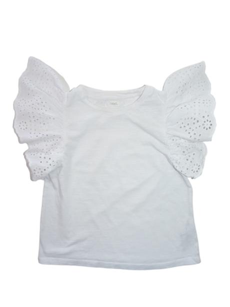 Next bílé bavlněné tričko vel. 110, next,110