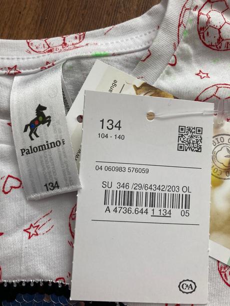 Tričko s flitry, palomino,134