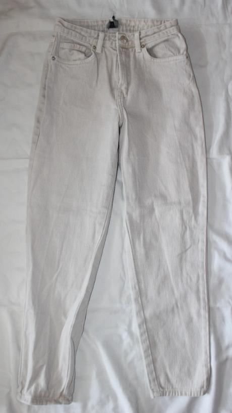 Ub148. moderní široké béžové rifle 14-16 let, amisu,34