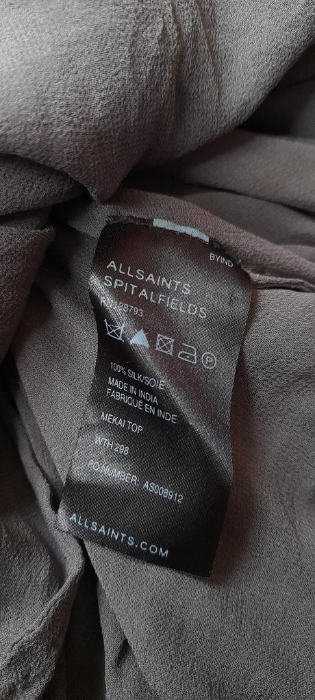 All saints asymetrický zdobený top - hedvábí, 36