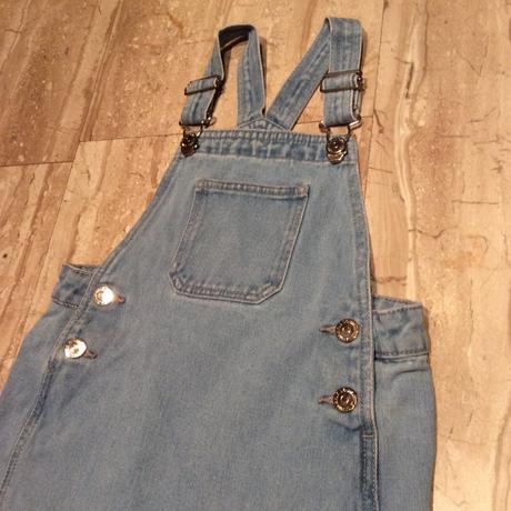 Riflová šatovka/sukně s laclem, matalan,116