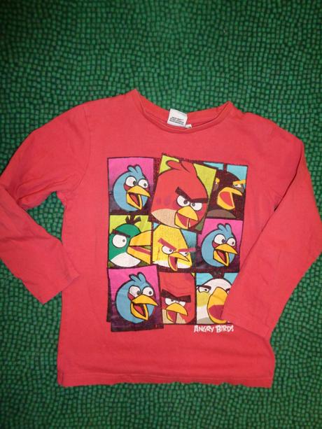 Červené tričko angry birds, 128