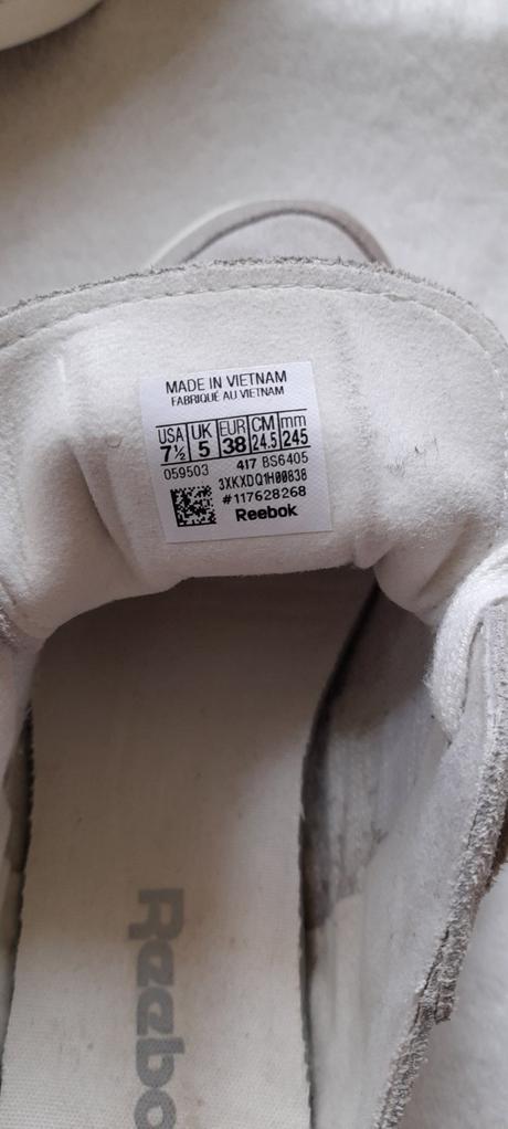 Semišová sportovní obuv reebok, reebok,38