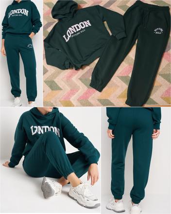 Krásná tmavě zelená tepláková souprava, sinsay,s