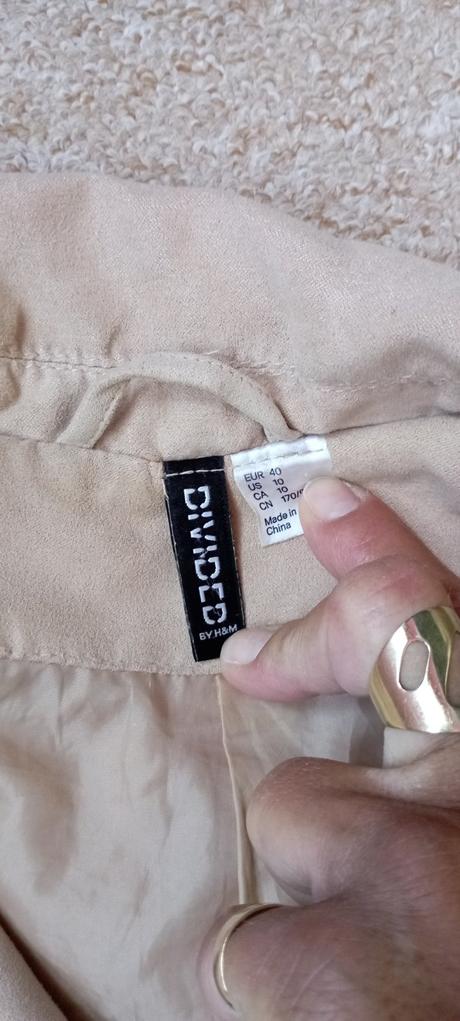 Krémová bunda zn."divided h&m" vel."40/l", h&m,l