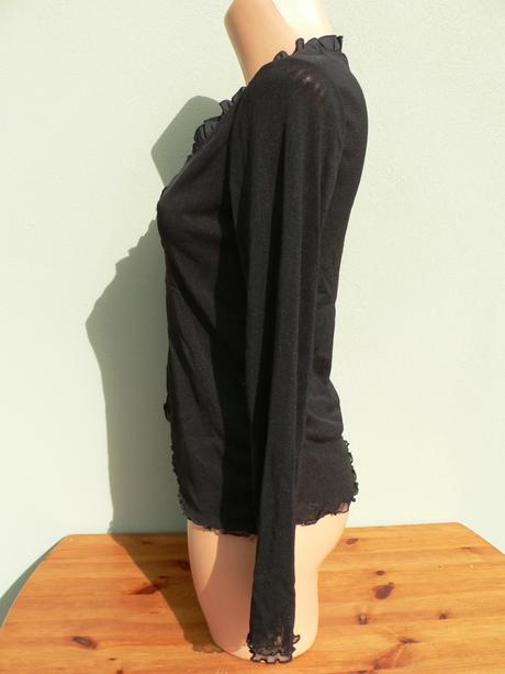 Lehká průsvitná halenka blůzka per una - vel.12/l, marks & spencer,l