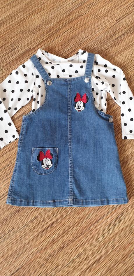 Riflové šaty minnie, h&m,92