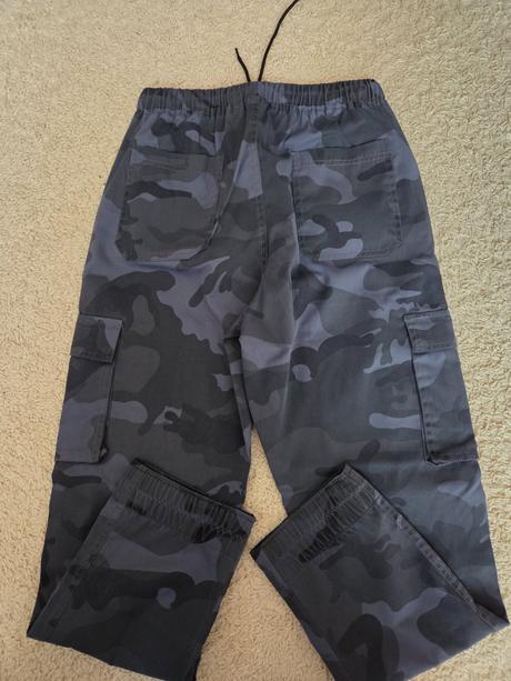 Pánské maskáčové cargo kalhoty, s