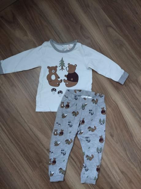 Pyžamko se zvířátky, h&m,80