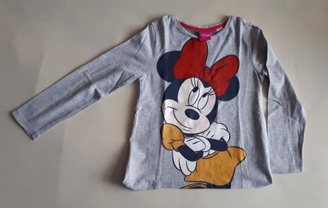 Dětské tričko dlouhý rukáv minnie, disney, vel.116, disney,116