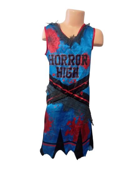 2x karnevalové šaty strašidelná roztleskávačka hal, 