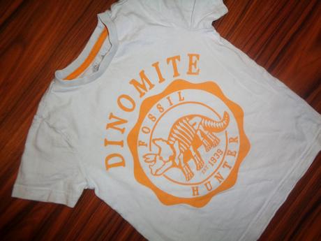 Šedé tričko s dinosaurem, f&f,110