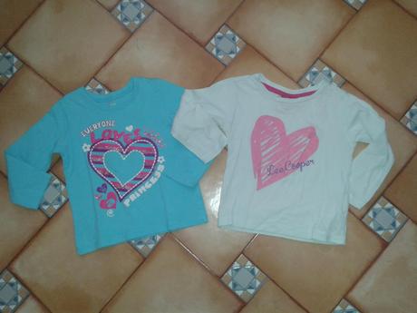 2x tričko - cena za 2 ks, children's place,92