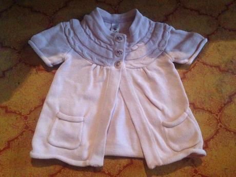 Dívčí svetýrkové bolerko vzor a květy, baby club,86