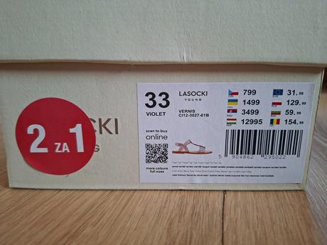 Duhové sandálky lasocki 33, lasocki,33