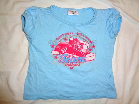 Krásné tyrkysové tričko s keckami, kiki&koko,104