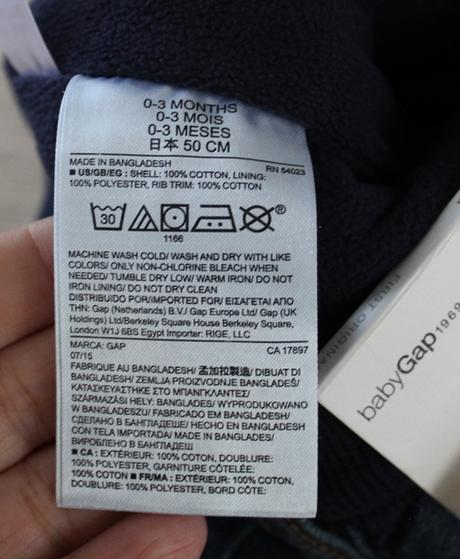 Džíny vel. 0 - 3 m, gap,62