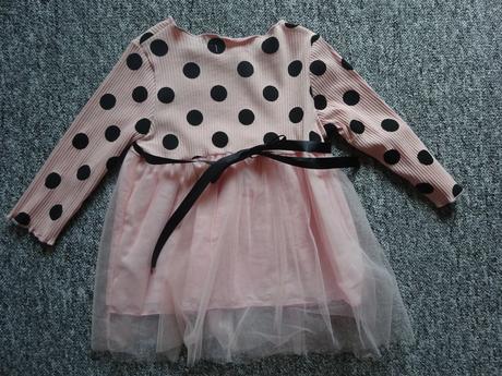 Šaty s puntíkem sedmikráska, vel. 92/98, 92