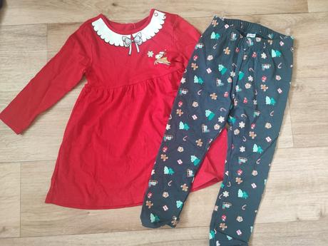 Vánoční šaty a legíny, 92