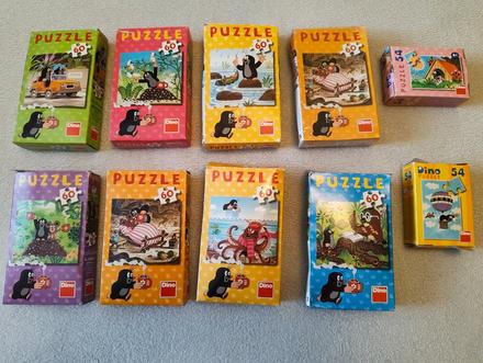Sada puzzle krteček,