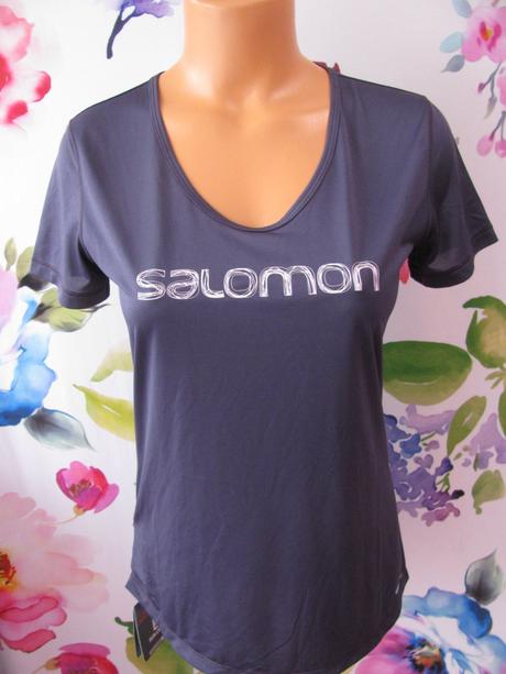 Funkční fialové elastické triko salomon, salomon,s