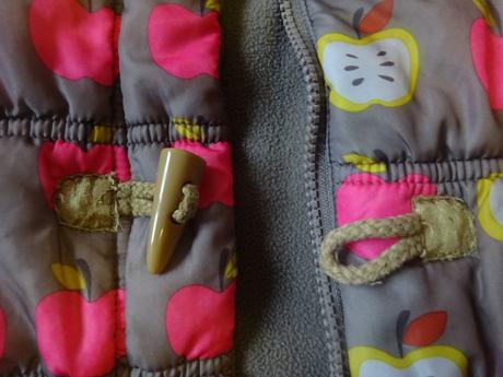 Zimní bunda s jablíčky, vel. 92, next,92