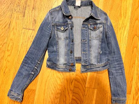 Džínová bunda denim, h&m,158