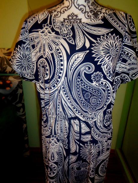 Krásné modrobílé letní šaty, gate,xl