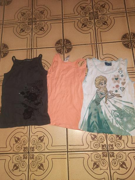 Dívčí tílka mix vel. 104 - 110, disney,104